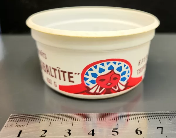 Liepājas piena kombināts vājpiena biezpiena krēms "Sniegbaltīte" 100 g, lietots Otaņķu pag